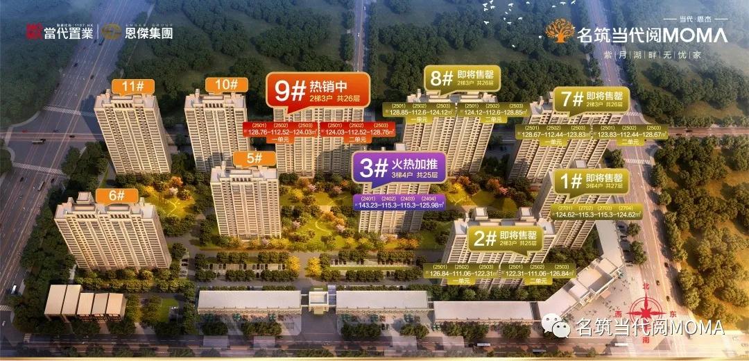 名筑当代阅MOMΛ 3#楼约115.19-143.09㎡ 倾情加推