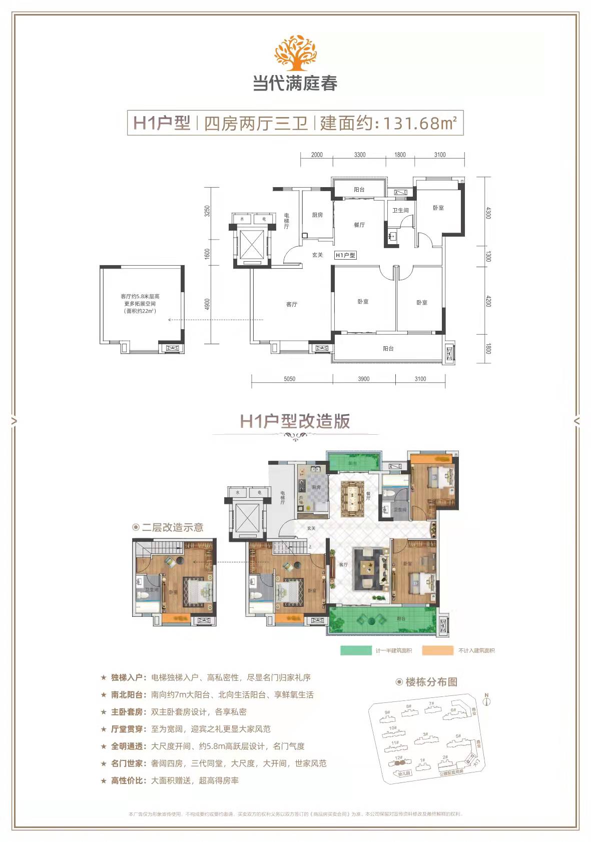 当代满庭春MOMΛH1户型户型图