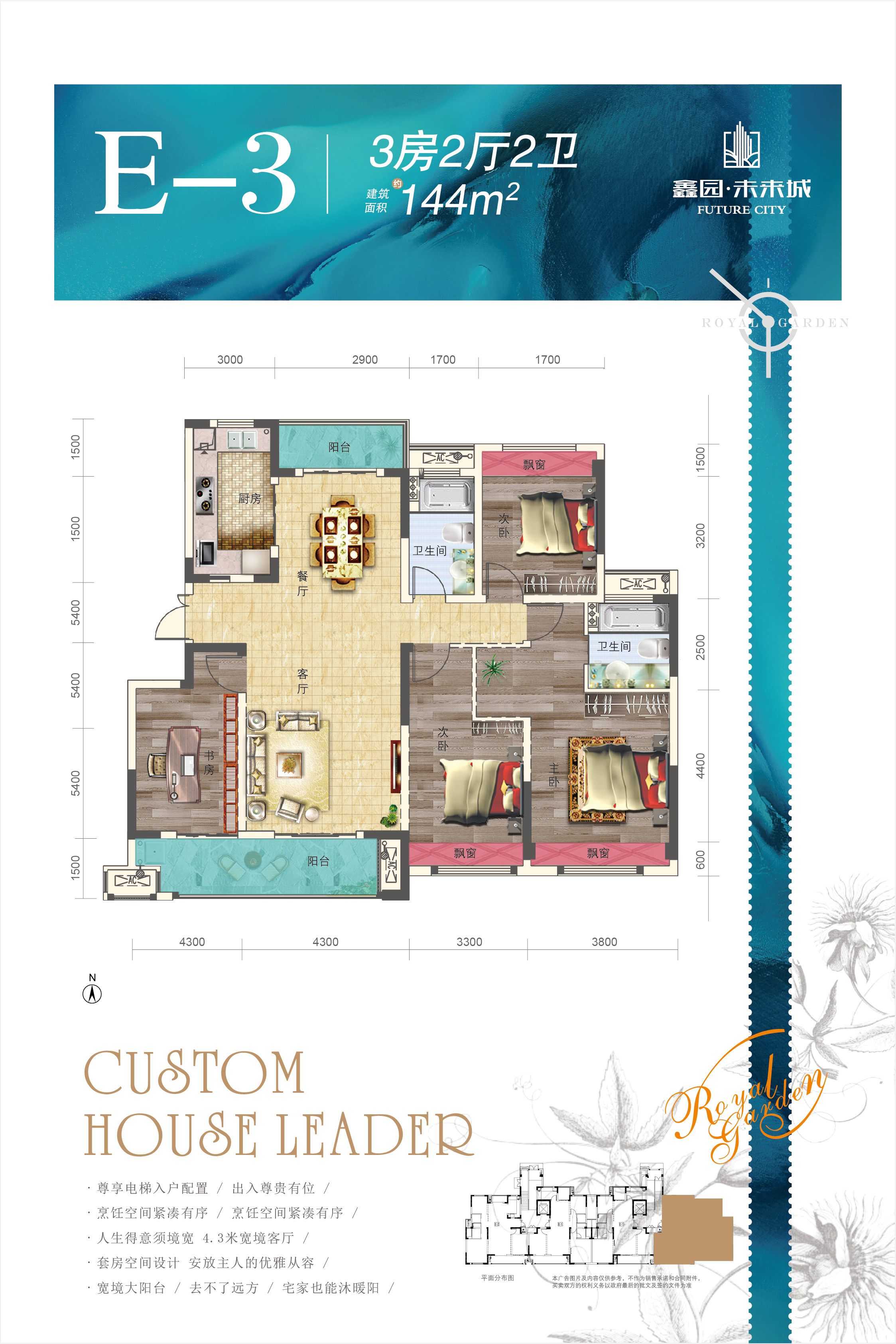 鑫园·未来城E-3户型户型图