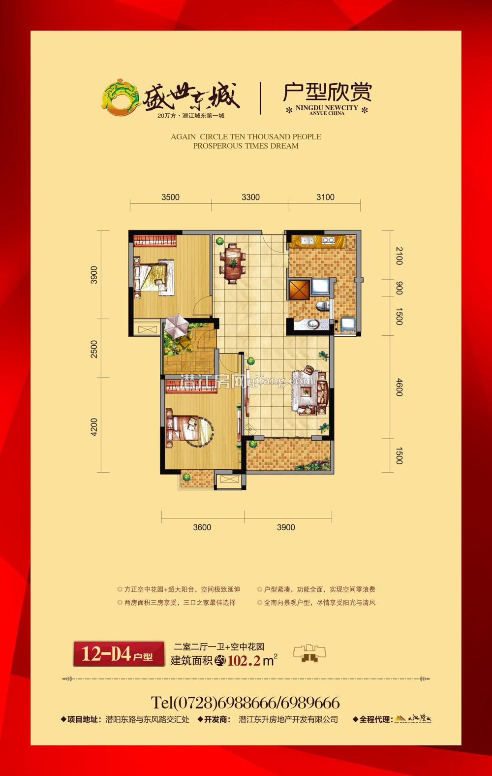 盛世东城12-D4户型 户型图