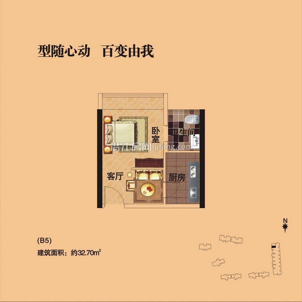 樟华国际二期户型04户型图