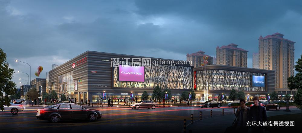 光彩江汉城东环大道夜景