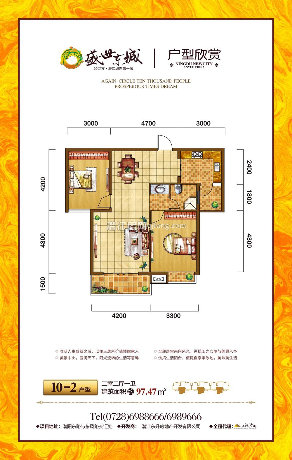 盛世东城10-2户型 户型图