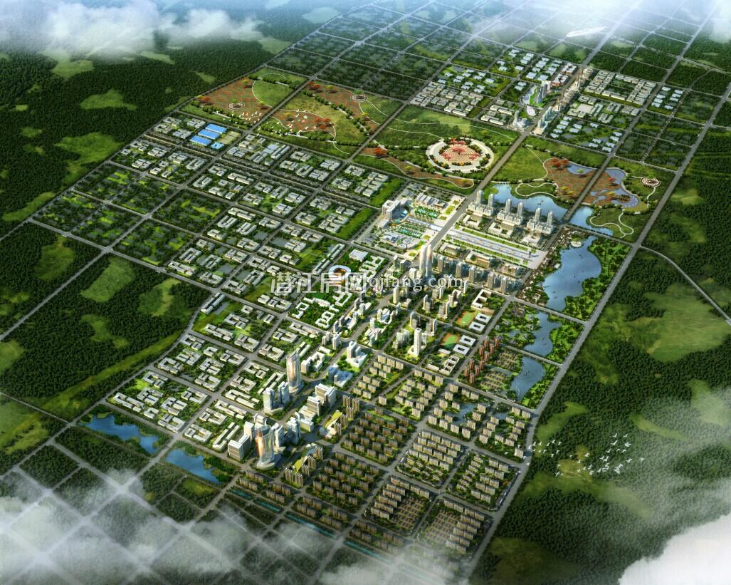 华中产业新城·壹中心鸟瞰图