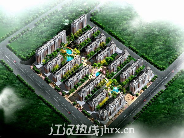 天伦·湖滨领地效果图