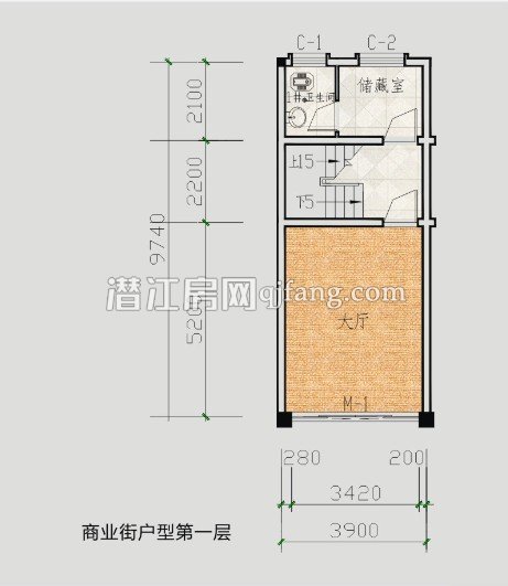 潜南星城商业街第一层 
