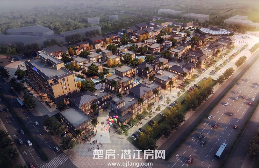 128奥特莱斯广场效果图