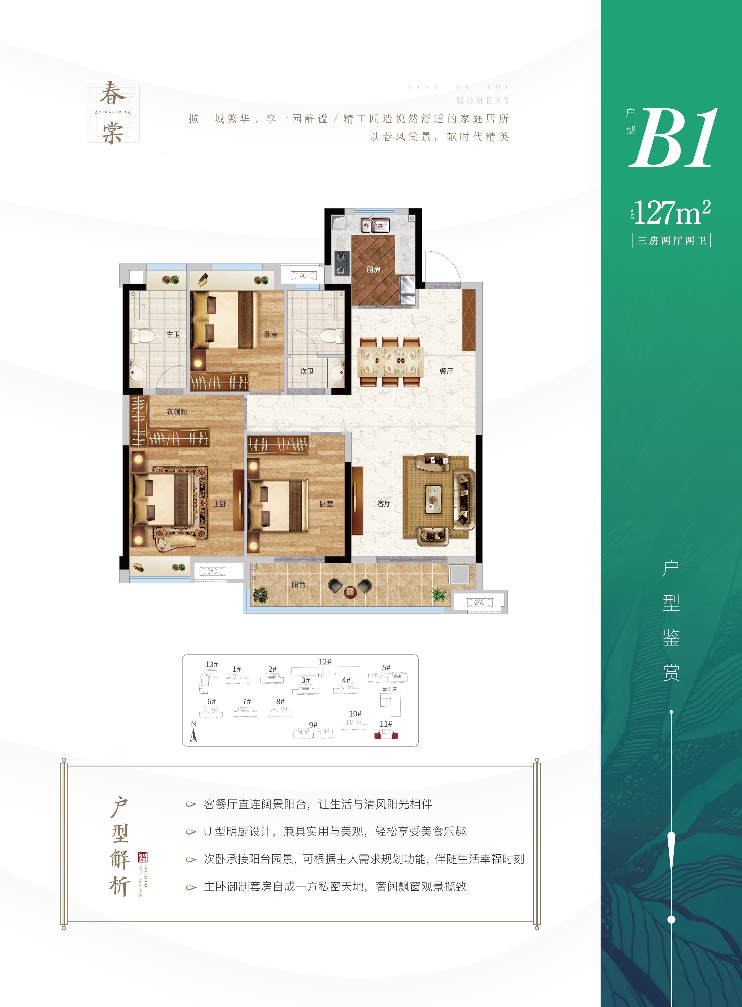 中南·春溪集B1户型户型图