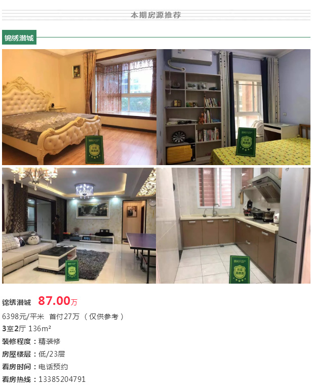 房源上新丨带装修高质二手房，拎包入住!