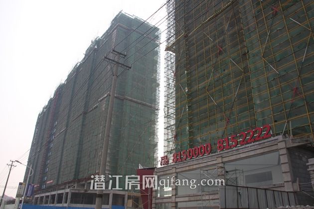 万和国际九月项目进度 一二号楼即将封顶