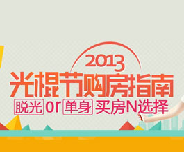 脱光or单身买房N选择—2013光棍节购房指南