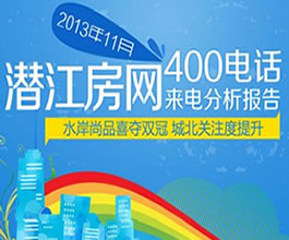 潜江房网11月400电话来电分析报告
