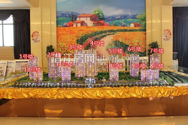 御景豪庭4月工程进度：3、4号楼建至25层