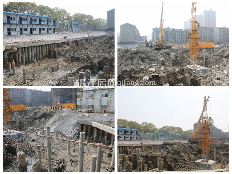 樟华国际4月工程进度 一期正在做外立面