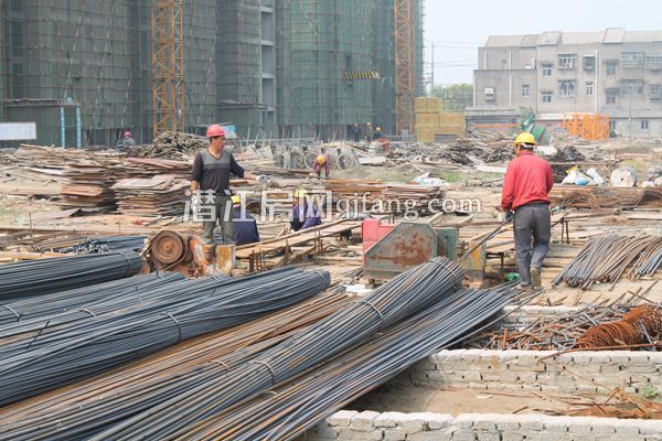 绿城熙园4月工程进度 3号楼建至16层