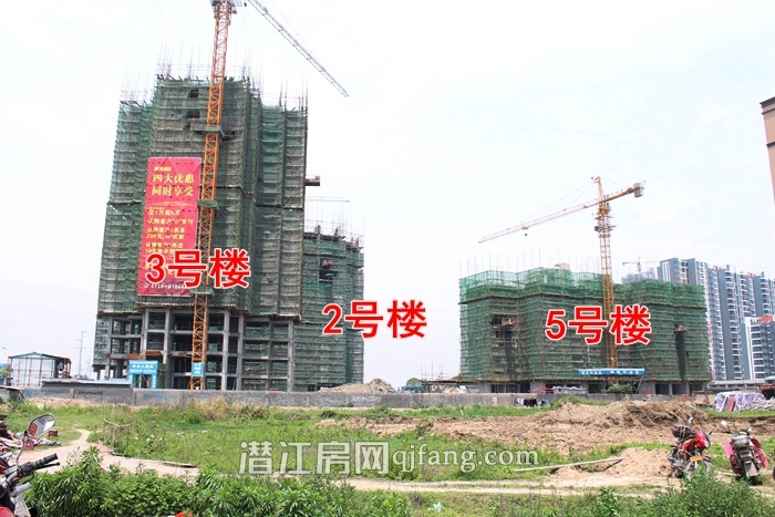 海韵丽景园5月工程进度 3号楼建至16层