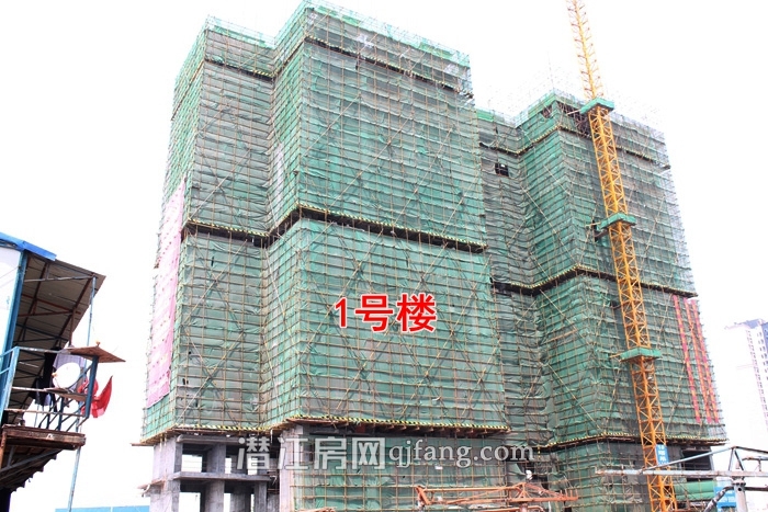 海韵丽景园5月工程进度 3号楼建至16层