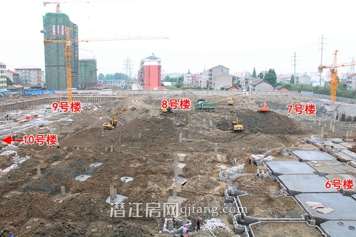 中润金桥郡5月工程进度 二期已经打桩完成