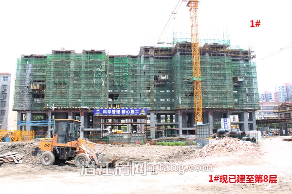 中珠家春秋5月工程进度：7#建至第9层