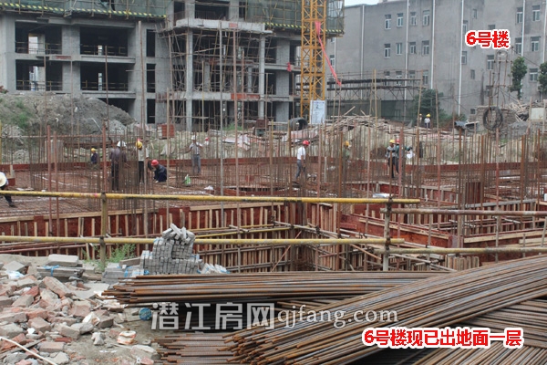 中珠家春秋6月工程进度：8号楼即将封顶