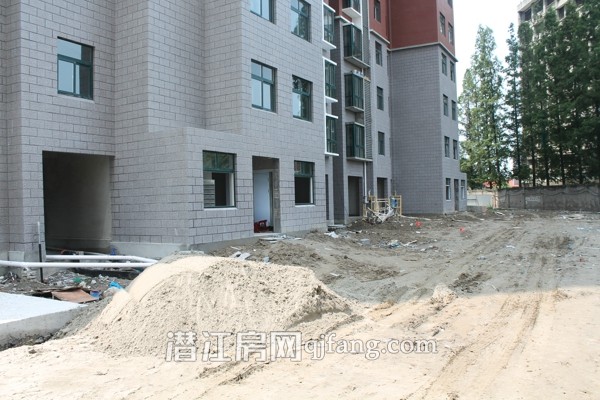 盛世东城8月工程进度:小区内部正在做绿化