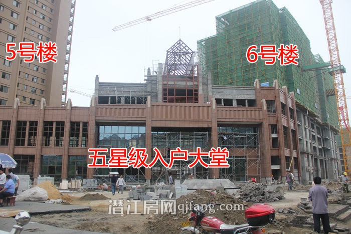 中润金桥郡8月工程进度 6号楼正在建11层