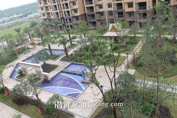 金江星城9月工程进度:9号楼皇家园林呈现