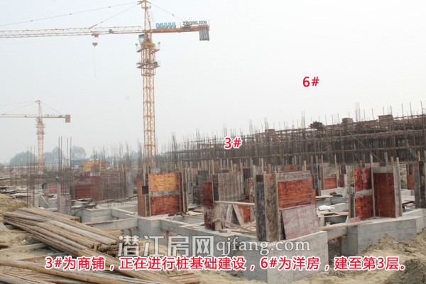 潜江·天下城10月工程进度:1#建至地上一层