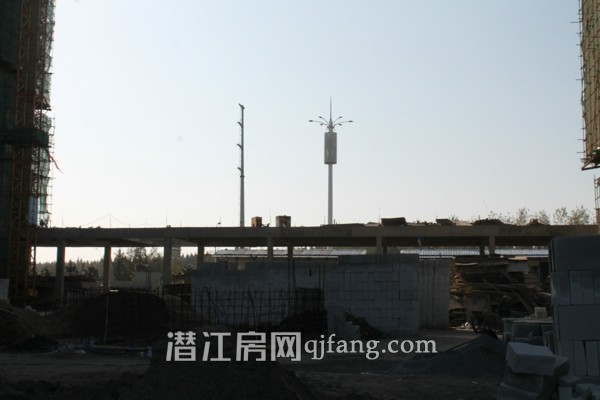 海韵丽景园11月工程进度:广场基本呈现