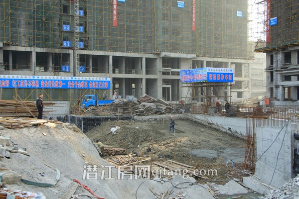 樟华国际1月工程进度:小区绿化逐步完善