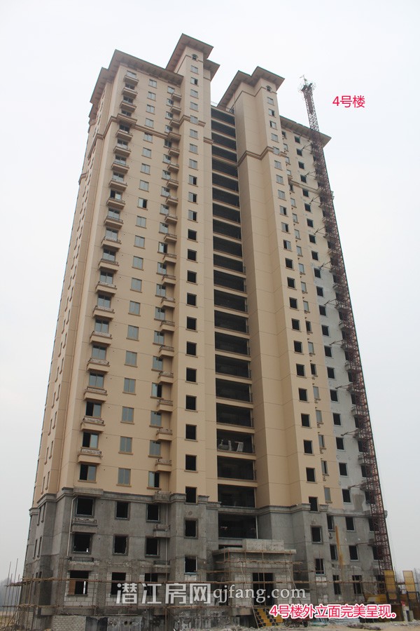 中南世纪城1月工程进度:10号楼建至23层