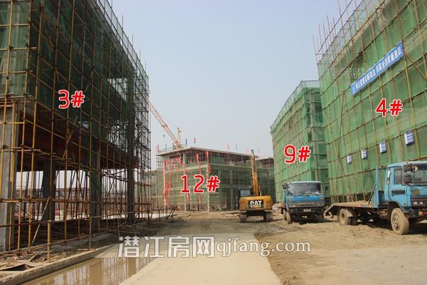 中国潜江生态龙虾城3月进度:3#已建至三层