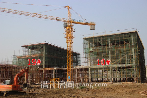 中国潜江生态龙虾城3月进度:3#已建至三层