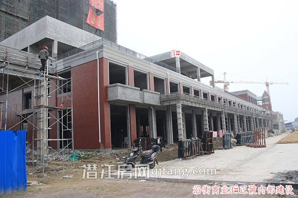 潜江天下城5月进度 沿街商业正做内部建设