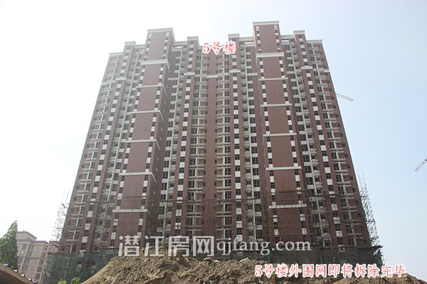 海韵丽景园5月工程进度 5#外立面即将呈现