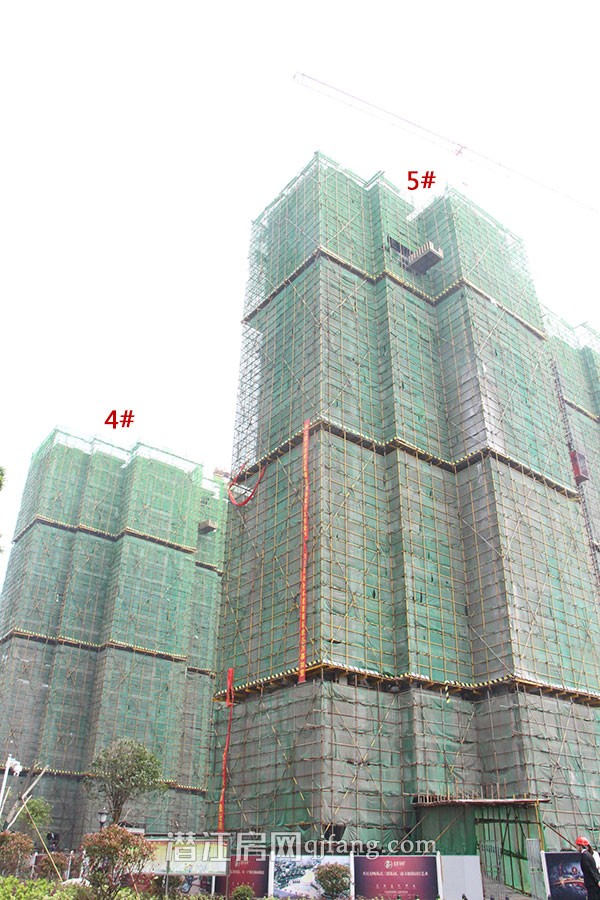 盛世龙城4月工程进度:4#、5#内墙隔断已完成