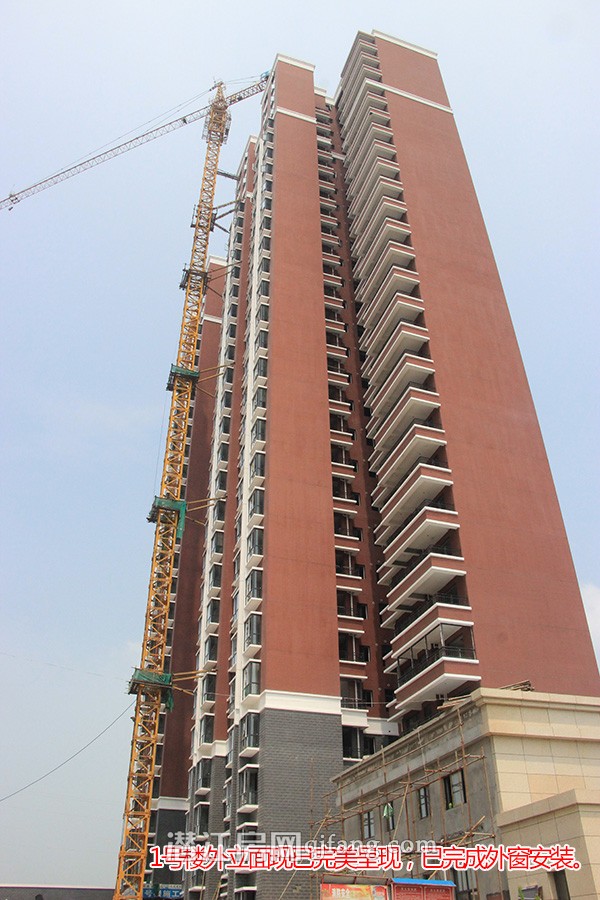 海韵丽景园7月进度:一期外立面均呈现