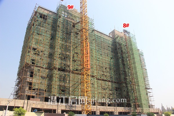 御景豪庭9月工程进度：三期6#、7#开始打桩