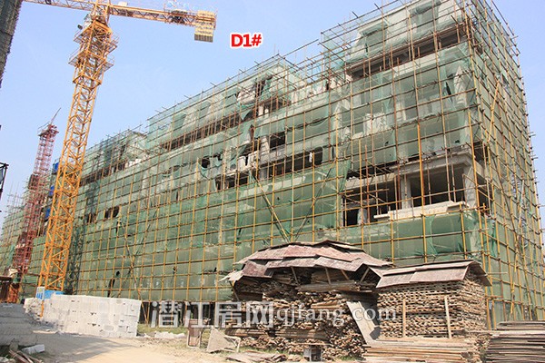 潜江·天下城9月份工程进度:洋房内部建设中