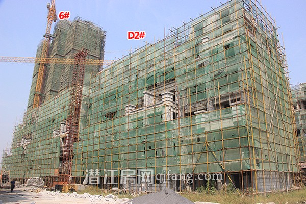 潜江·天下城9月份工程进度:洋房内部建设中