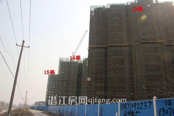 盛世东城3月进度：13#、14#、15#已建至12层
