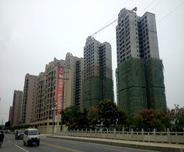 御景豪庭10月工程进度：6、7#楼即将开始做外立面