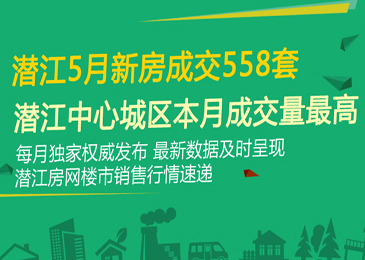 潜江5月新房成交558套 中心城区领先