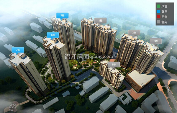 中珠家春秋3月工程进度 六七号楼即将竣工