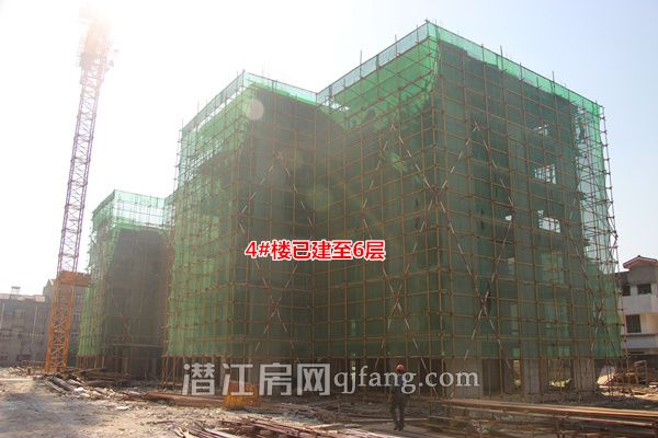 绿城熙园5月工程进度：二期已建至第5层