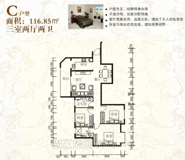 东景苑C户型户型图