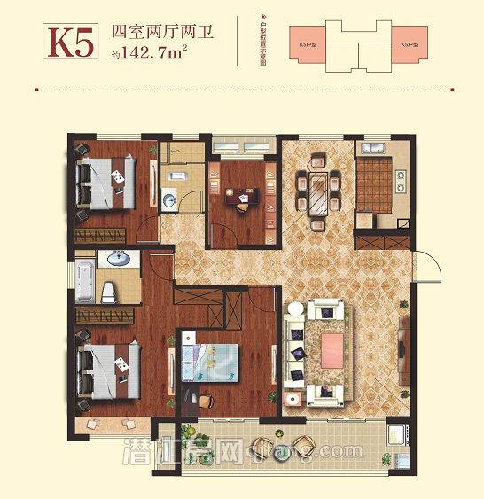 中南世纪雅苑K5户型