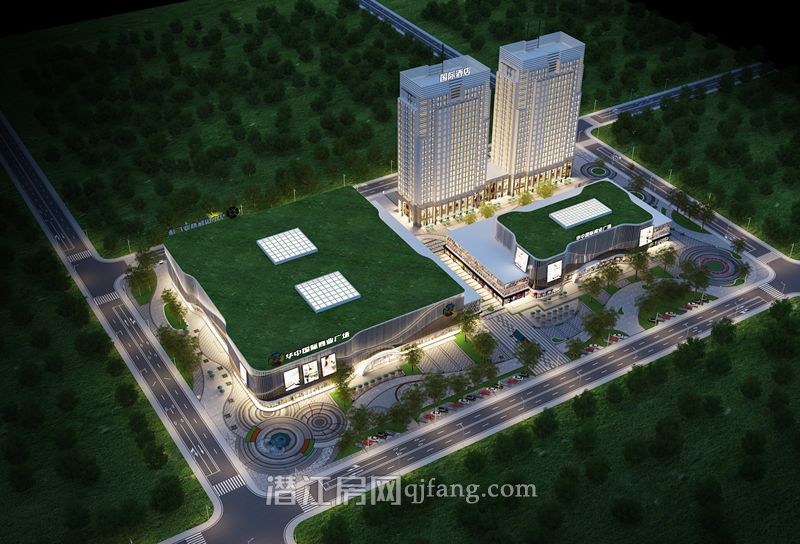 华中国际商业广场效果图