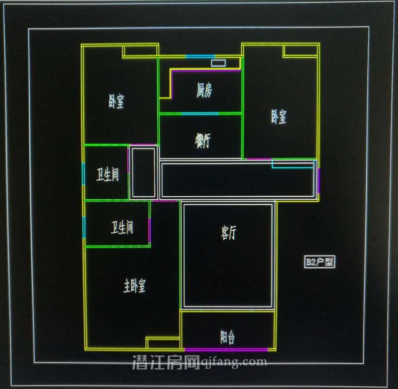 绿城熙园4号楼B2户型户型图