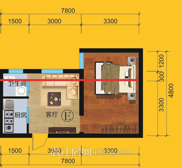 云洲商厦--E户型